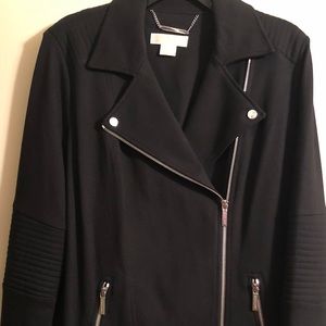 Michael Kors knit Moto jacket